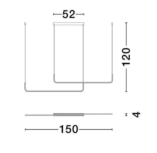 Lampa suspendata LED STRITA, negru, dimabila, 3000K, 150 cm - NOVA LUCE 9006088 [6]