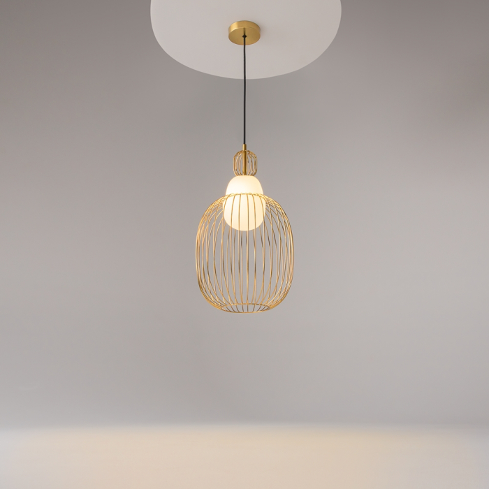 Lampă suspendată LEVITATION, alamă/alb, 25.8 cm - MAYTONI MOD376PL-01G1 [3]