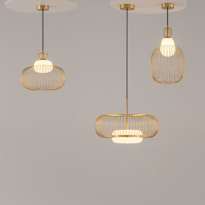 Lampă suspendată LEVITATION, alamă/alb, 1*G9, diametru 34.5 cm - MAYTONI MOD376PL-01G [6]