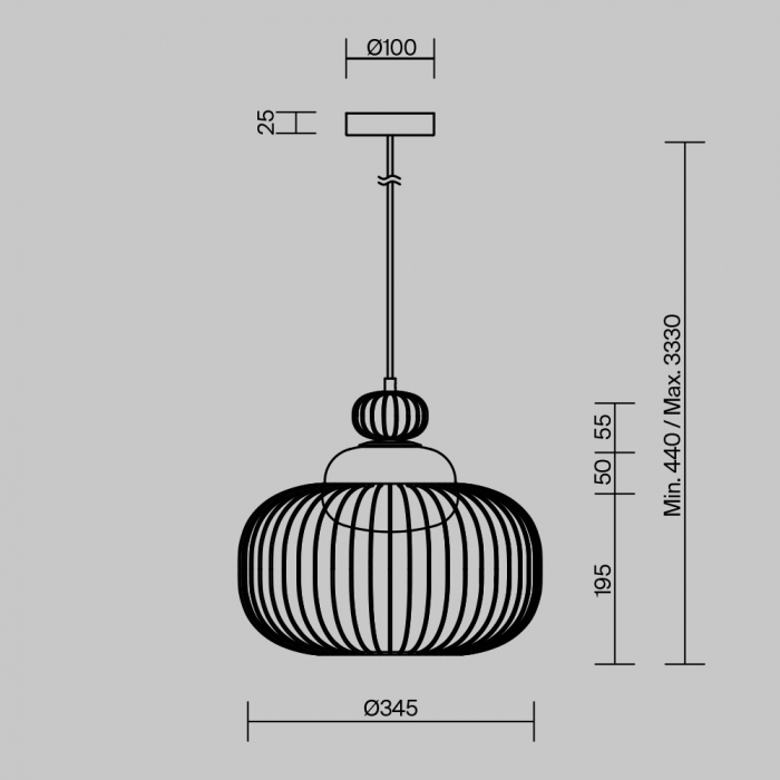 Lampă suspendată LEVITATION, alamă/alb, 1*G9, diametru 34.5 cm - MAYTONI MOD376PL-01G [8]