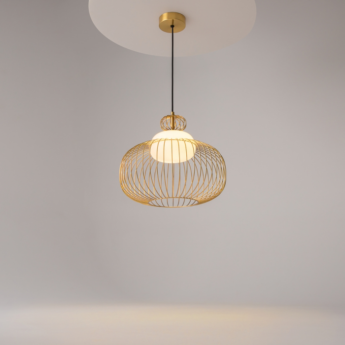 Lampă suspendată LEVITATION, alamă/alb, 1*G9, diametru 34.5 cm - MAYTONI MOD376PL-01G [5]