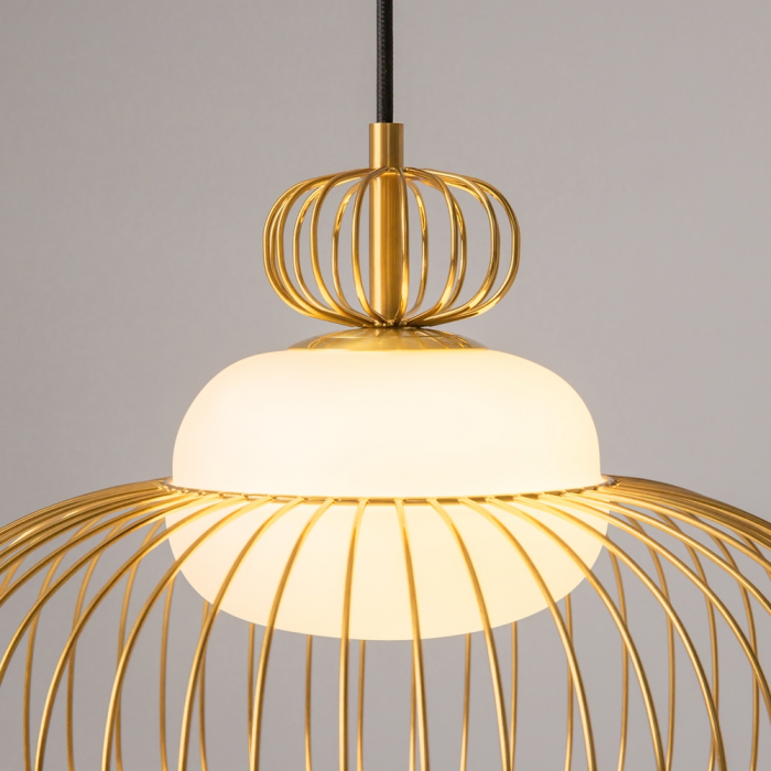 Lampă suspendată LEVITATION, alamă/alb, 1*G9, diametru 34.5 cm - MAYTONI MOD376PL-01G [2]
