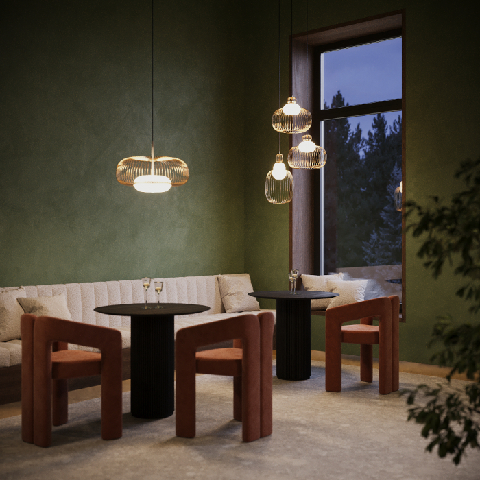 Lampă suspendată LED LEVITATION, alamă/alb, 3000K, diametru 50 cm - MAYTONI MOD376PL-L30G3K [10]