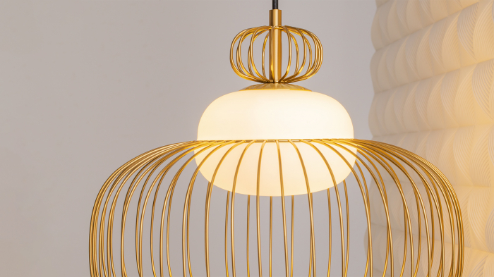 Lampă suspendată LEVITATION, alamă/alb, 1*G9, diametru 34.5 cm - MAYTONI MOD376PL-01G [9]