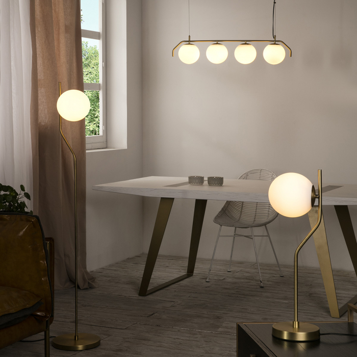 Lampa suspendata MAUI 4L, auriu/alb, 4*E27, lungime 83 cm - ACB [3]