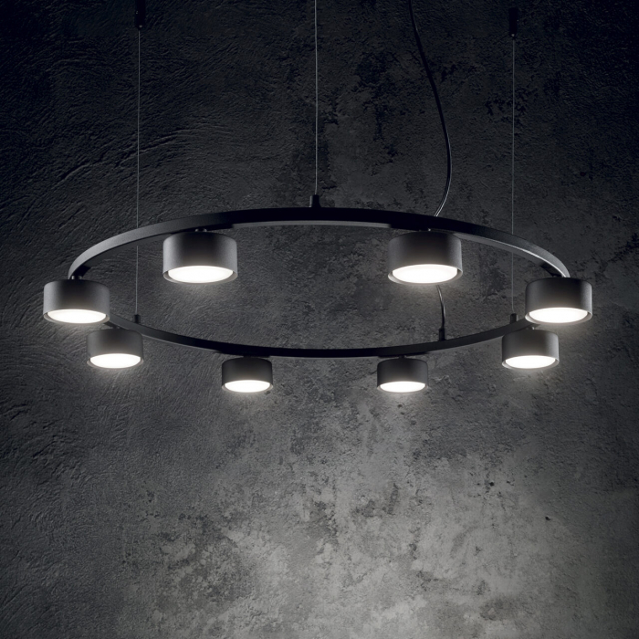 Lampa suspendata MINOR ROUND, negru, 8*GX53, diametru 76.5 cm - IDEAL LUX [3]