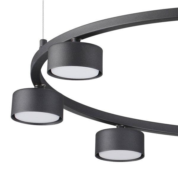 Lampa suspendata MINOR ROUND, negru, 8*GX53, diametru 76.5 cm - IDEAL LUX [2]