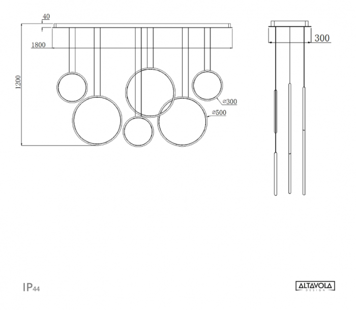 Lampa suspendata LED RING Altavola Design [10]
