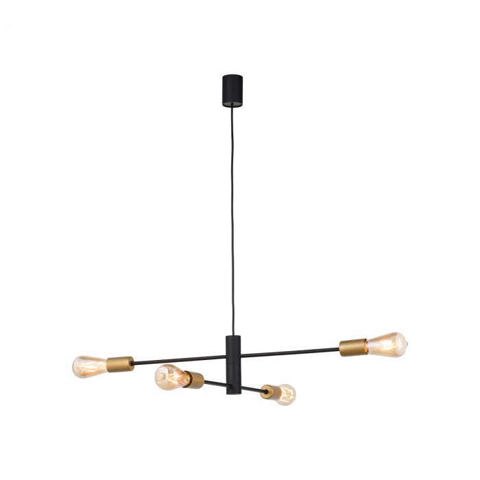 Lampa suspendata neagra ROTOR IV 82.5 cm [2]