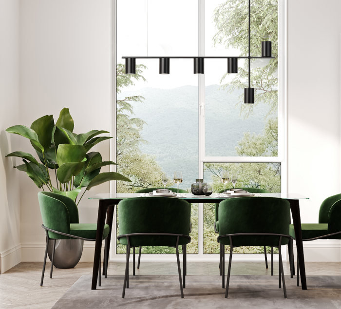 Lampa suspendata VENDO VI, negru, 6*GU10, lungime 90 cm - SIGMA [3]