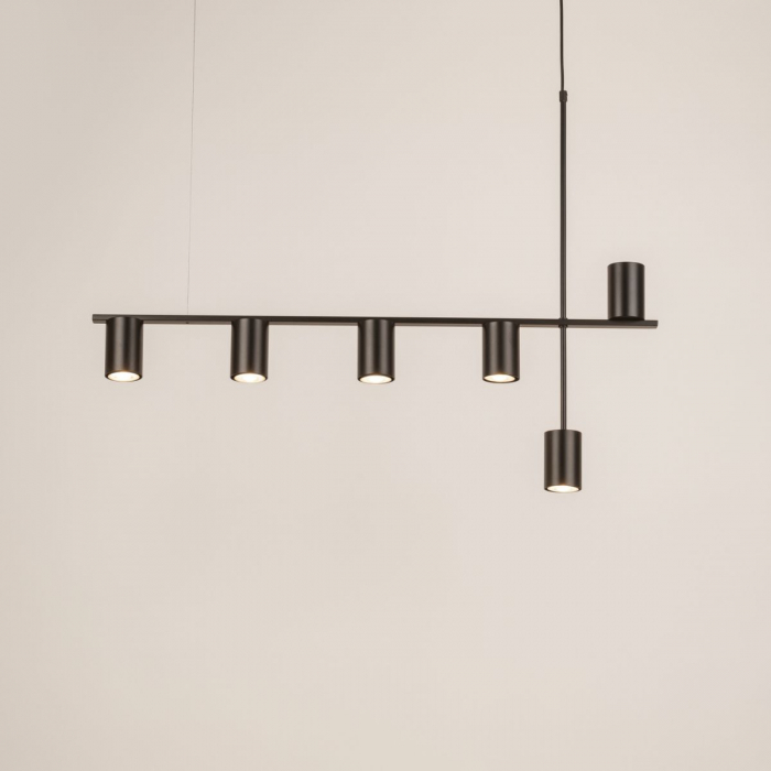 Lampa suspendata VENDO VI, negru, 6*GU10, lungime 90 cm - SIGMA [2]