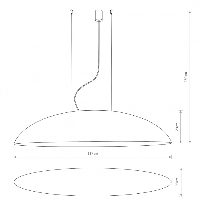 Lampa suspendata CANOE, negru/auriu, lungime 117 cm - NOWODVORSKI 7926 [4]