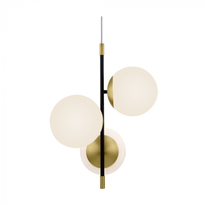Lampa suspendata NOSTALGIA, auriu/negru, 3*E14, 40W, inaltime 43 cm - MAYTONI [3]