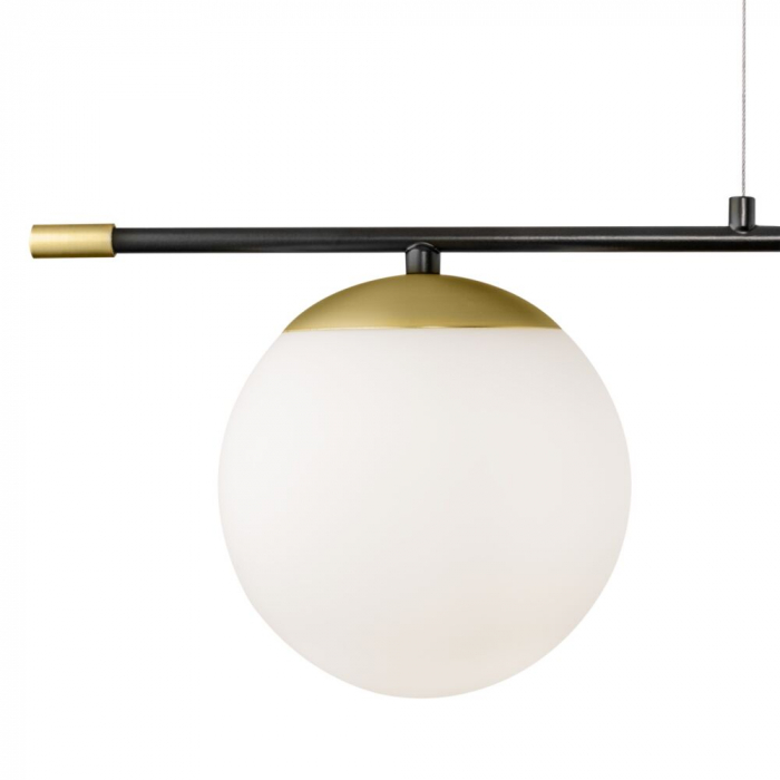 Lampa suspendata NOSTALGIA LINEAR, auriu/negru, lungime 95 cm - MAYTONI [2]