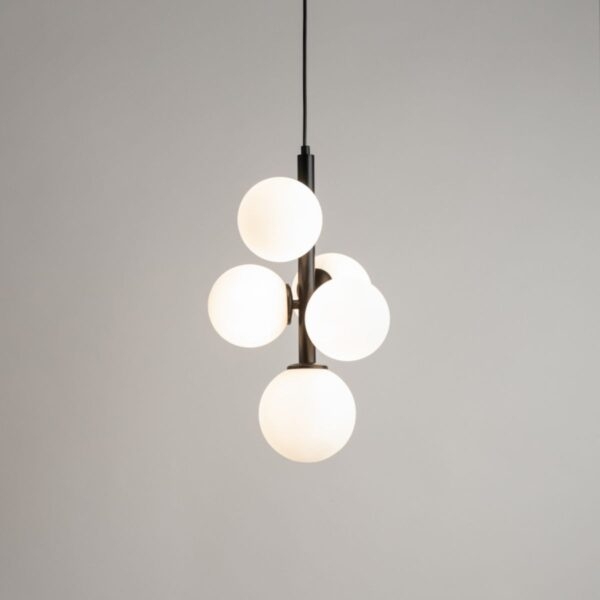 Lampa suspendata PERLA, negru/alb, 5*G9, latime 28 cm - SIGMA [3]