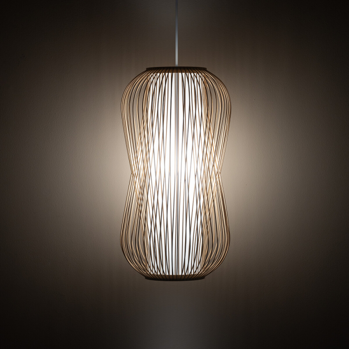 Lampa suspendata PUKET L, lemn/alb, 1*E27, diametru 30 cm - NOWODVORSKI [2]