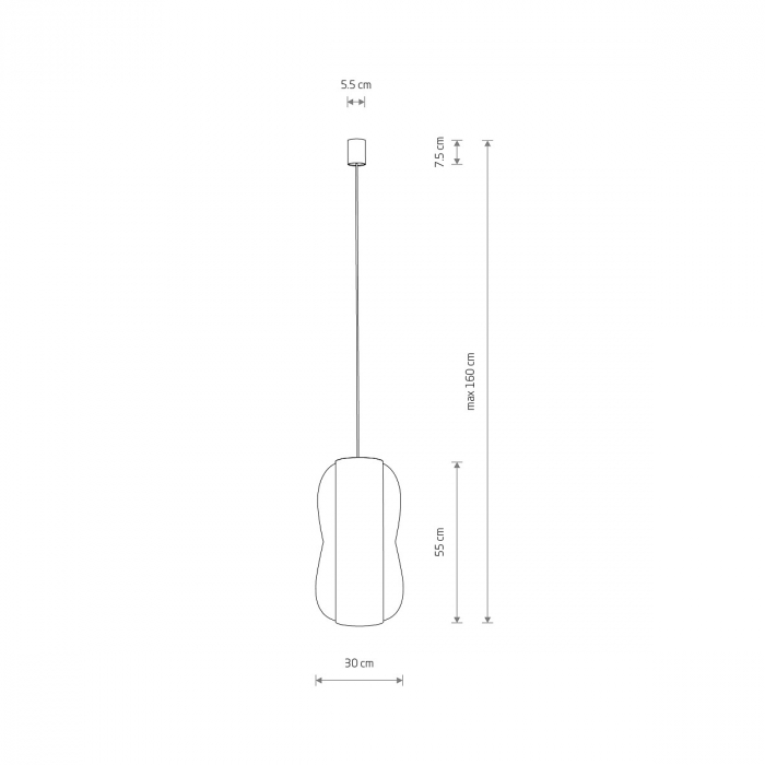 Lampa suspendata PUKET L, lemn/alb, 1*E27, diametru 30 cm - NOWODVORSKI [9]