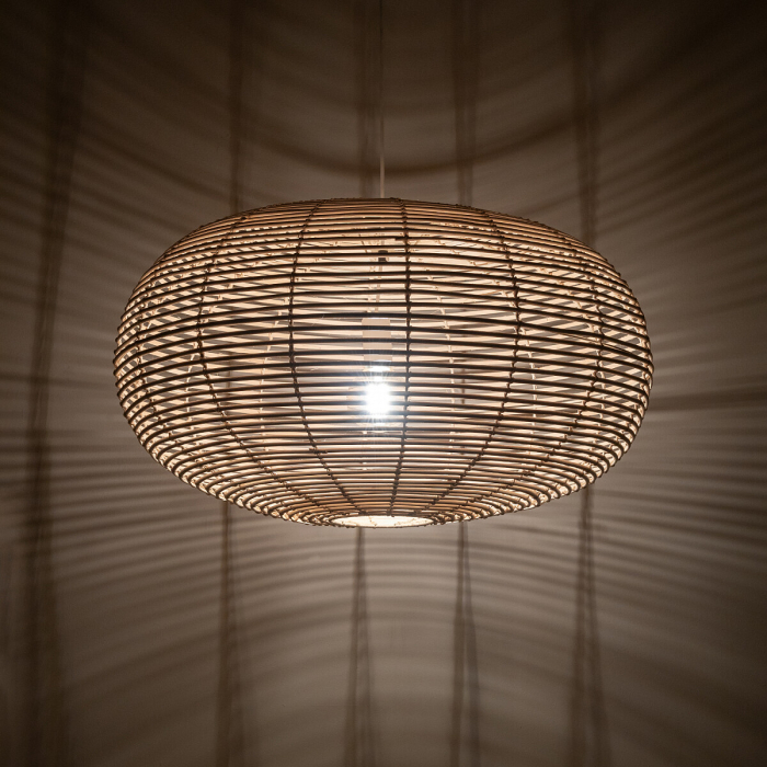 Lampa suspendata RATTAN L, lemn/alb, 1*E27, diametru 79 cm - NOWODVORSKI [3]