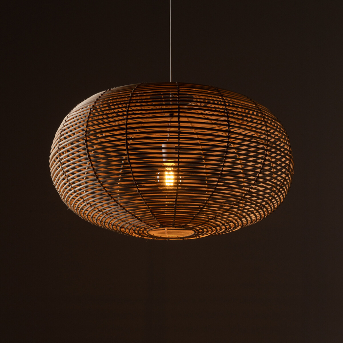 Lampa suspendata RATTAN L, lemn/alb, 1*E27, diametru 79 cm - NOWODVORSKI [4]