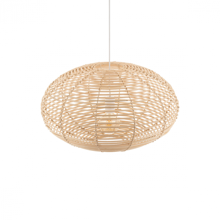 Lampa suspendata RATTAN M, lemn/alb, 1*E27, diametru 60 cm - NOWODVORSKI [3]