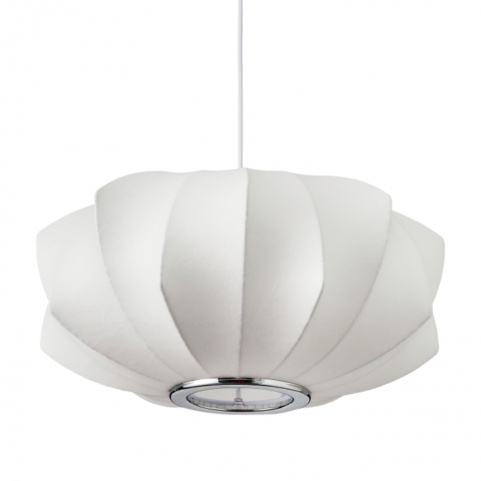Lustră suspendată SILK V-shape alba, diametru 45 cm [5]