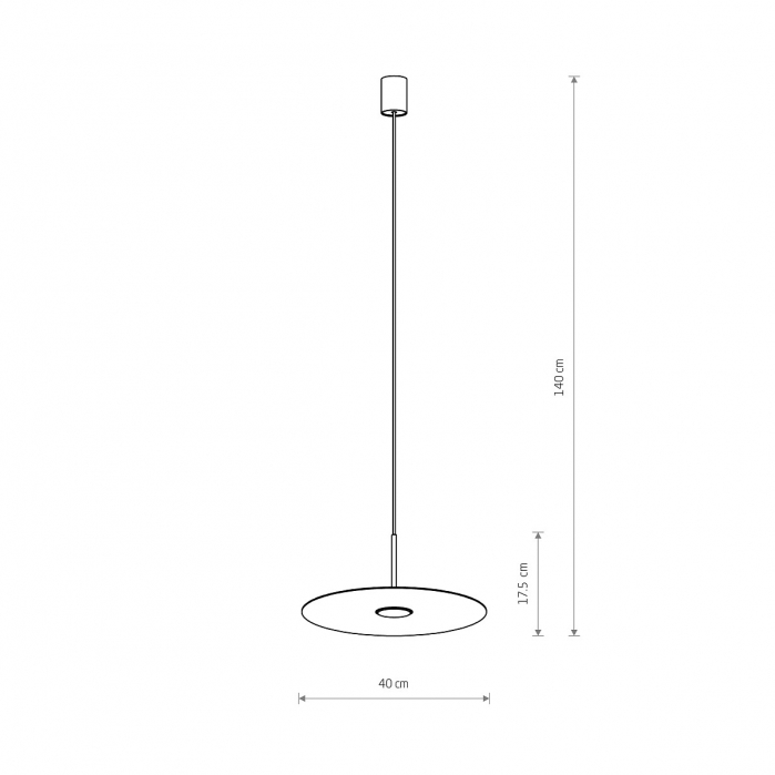 Lampa suspendata SIMONE, verde salvie, 1*GX53, diametru 40 cm - NOWODVORSKI 11413 [8]