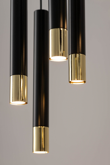 Lampa suspendata alba cu auriu SOPEL GRAND IV, 28 cm - sigma [2]