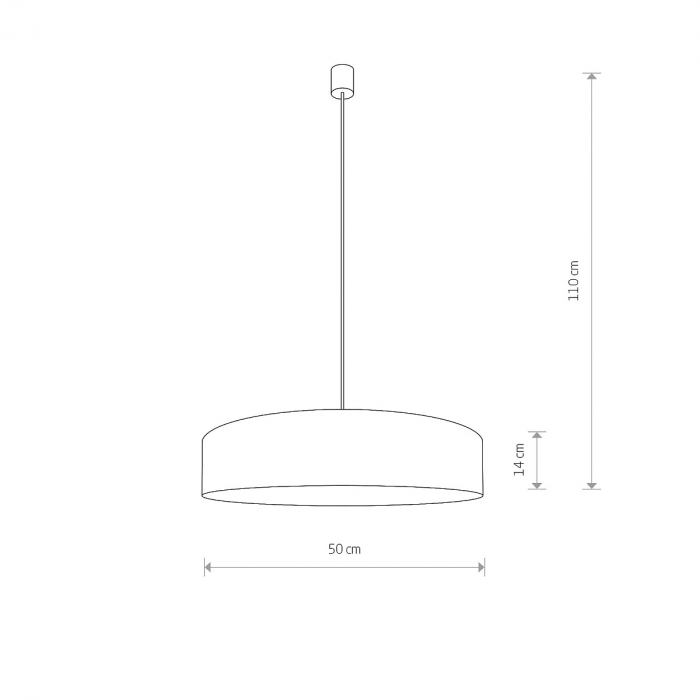 Lampa suspendata TURDA III, crem/alb, 3*E27, 15W, diametru 50 cm - NOWODVORSKI [4]