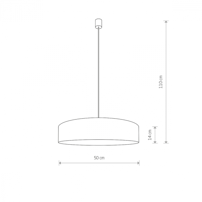 Lampa suspendata TURDA III, gri/alb, 3*E27, 15W, diametru 50 cm - NOWODVORSKI [4]
