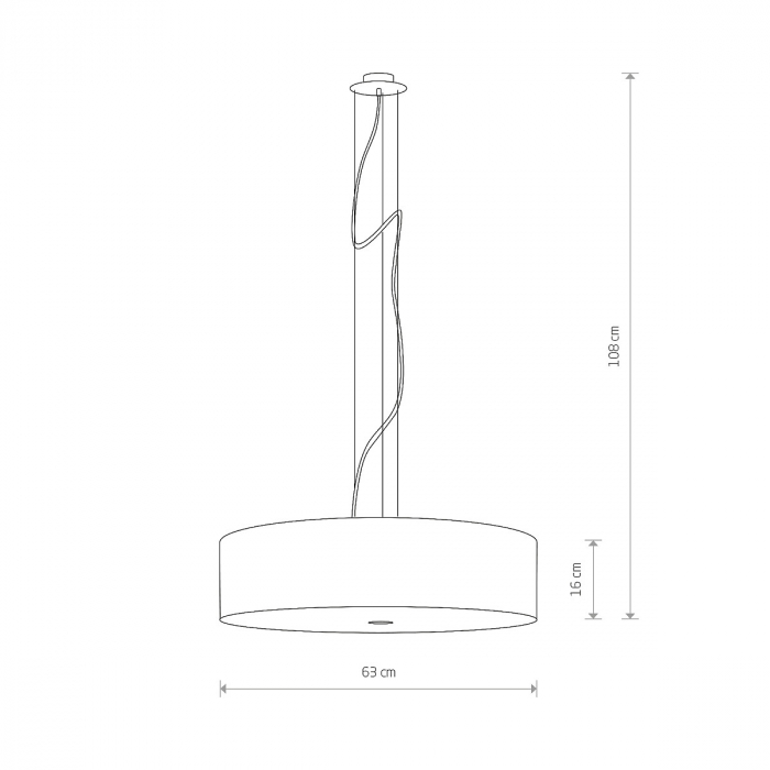 Lampa suspendata VIVIANE alba, 3*E27, 25W, diametru 63 cm - NOWODVORSKI [2]