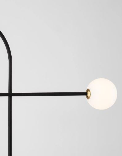 Lampadar DEDALO, negru/alb, 1*G9, inaltime 150 cm - NOVA LUCE [2]