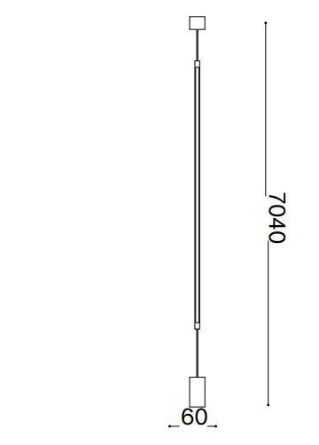 Lampadar LED FILO negru, 3000K, 1900 lm, inaltime 704 cm - IDEAL LUX [7]