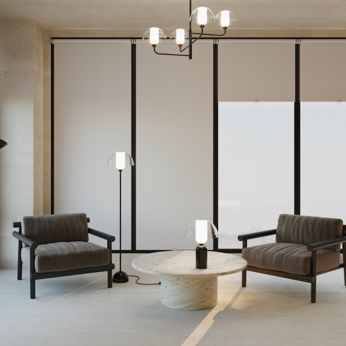 Lampadar MEMORY, negru/alb, inaltime 139 cm - MAYTONI [7]