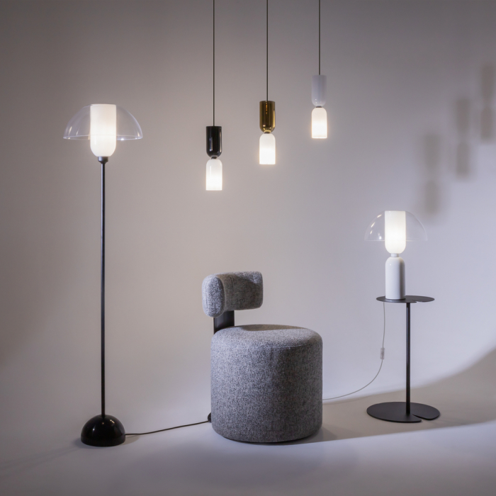 Lampadar MEMORY, negru/alb, inaltime 139 cm - MAYTONI [8]