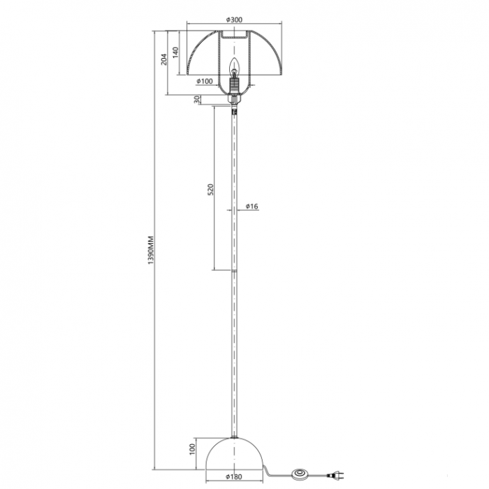 Lampadar MEMORY, negru/alb, inaltime 139 cm - MAYTONI [6]