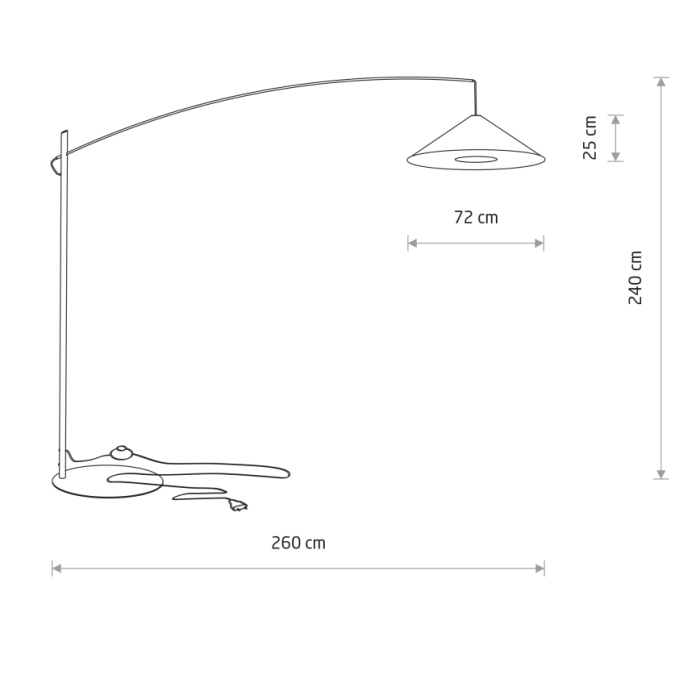 Lampadar POISE A, negru, 1*E27, 240 cm - Nowodvorski 11768 [9]