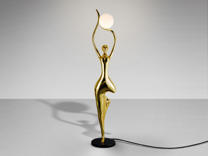 Lampadar tip statuie feminina EL ARBOL, auriu, 1*E27, inaltime 190 cm - SCHULLER [3]