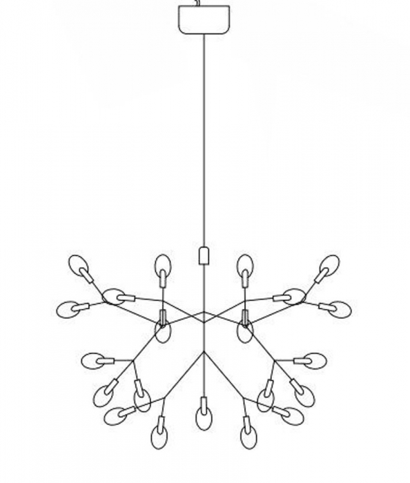 Lampa suspendata cupru LED CHIC BOTANIC S Step into Design [4]