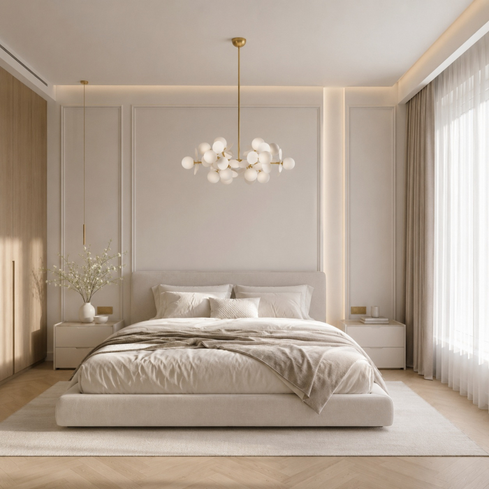 Lustră CHIC, alb/auriu, 90 cm - Step into Design [6]