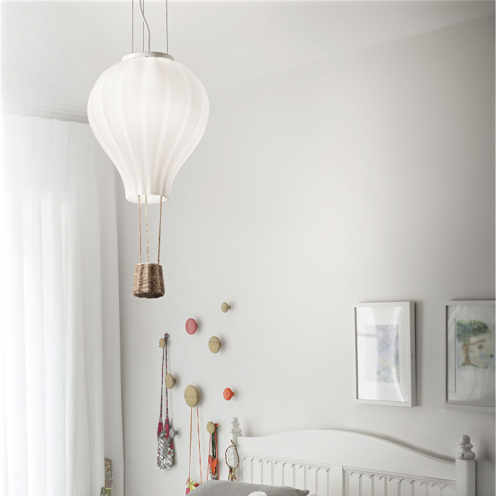 Lustra copii DREAM BIG, alb, 1*E27, diametru 42 cm - IDEAL LUX [2]