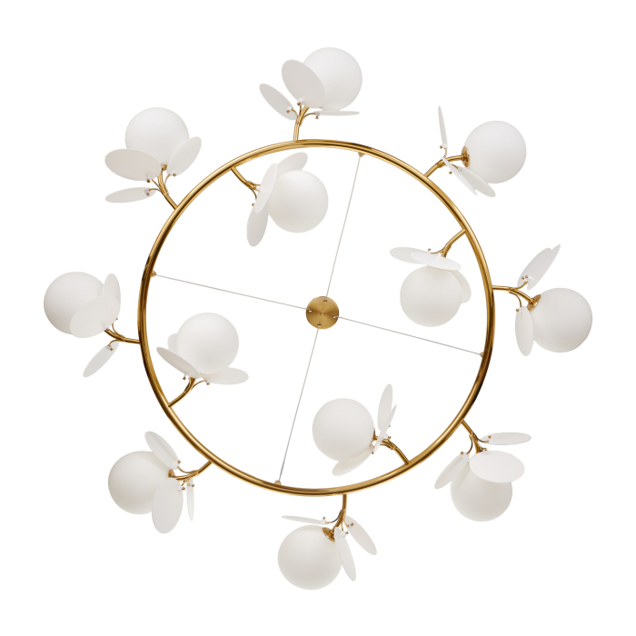 Lustră suspendată CHIC, alb/auriu, 105 cm - STEP INTO DESIGN [3]
