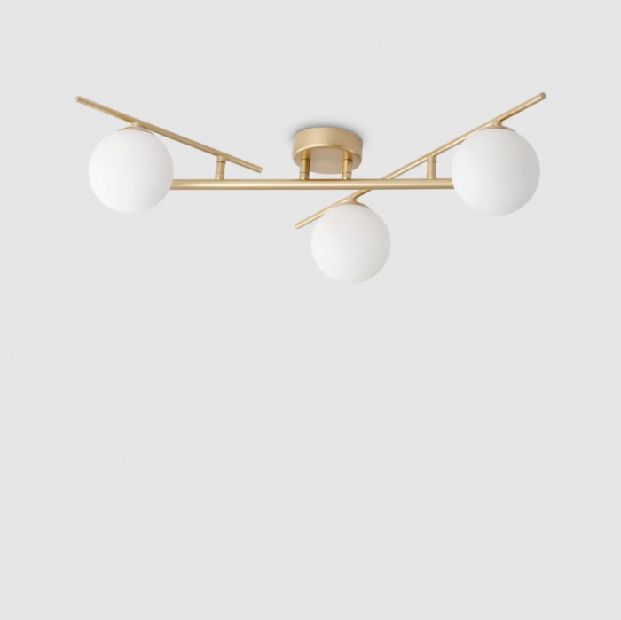 Lustra tip plafoniera ATLAS, auriu/alb, 3*G9, lungime 50 cm - IDEAL LUX [2]