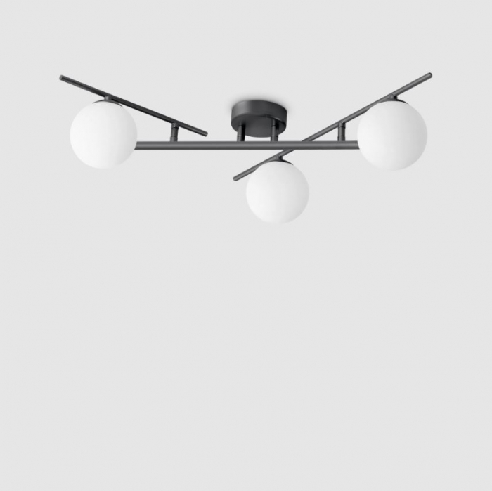 Lustra tip plafoniera ATLAS, negru/alb, 3*G9, lungime 50 cm - IDEAL LUX [2]