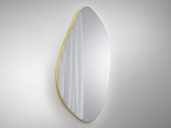 Oglinda decorativa MIMO, forma ovala neregulata, rama aurie, inaltime 170 cm - SCHULLER [2]