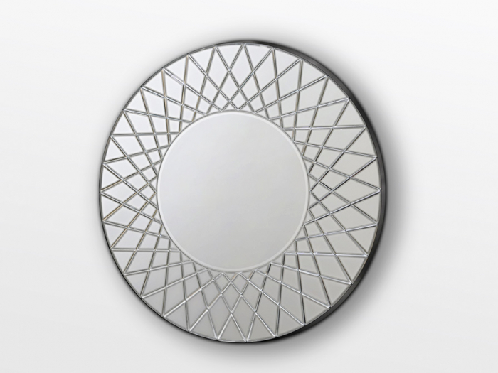 Oglinda decorativa rotunda LENNON, detalii fazetate, diametru 130 cm - SCHULLER [4]