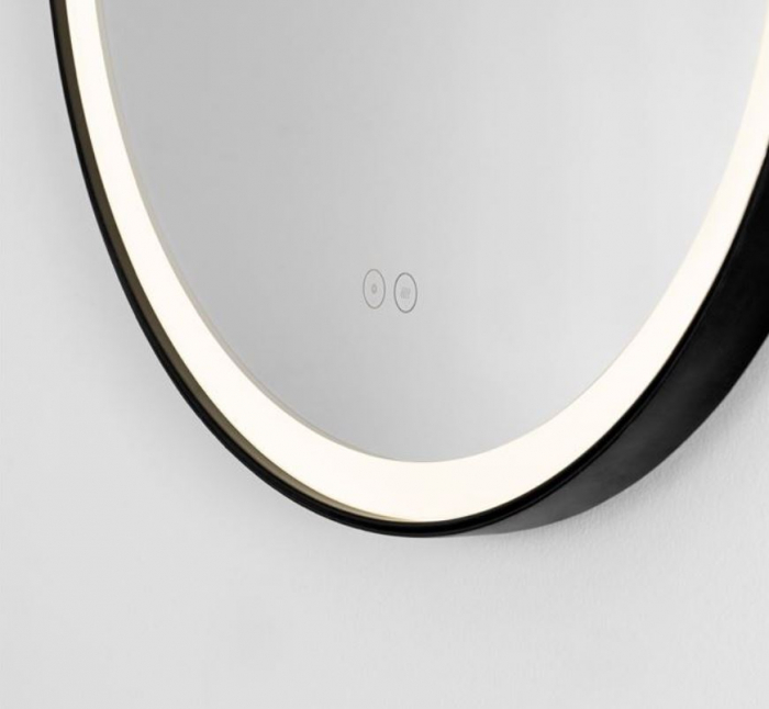 Oglinda rotunda LED REMS, iluminare frontala, curea decorativa, 701 lm, IP44, intrerupator touch, functie dezaburire, diametru 64 cm - NOVA LUCE [2]