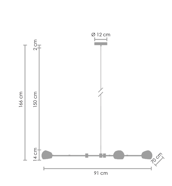 Lampă suspendată ASTRONOMY-3 albă - Step into Design [6]