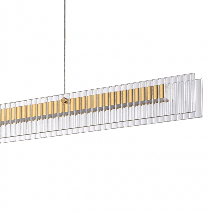 Lustră suspendată LED LONGIN aurie, 3000K, 120 cm [6]