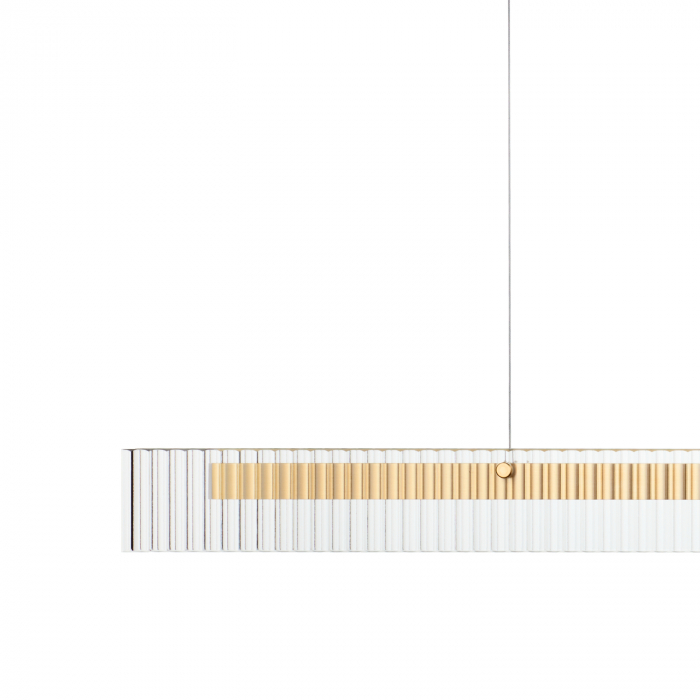 Lustră suspendată LED LONGIN aurie, 3000K, 120 cm [8]