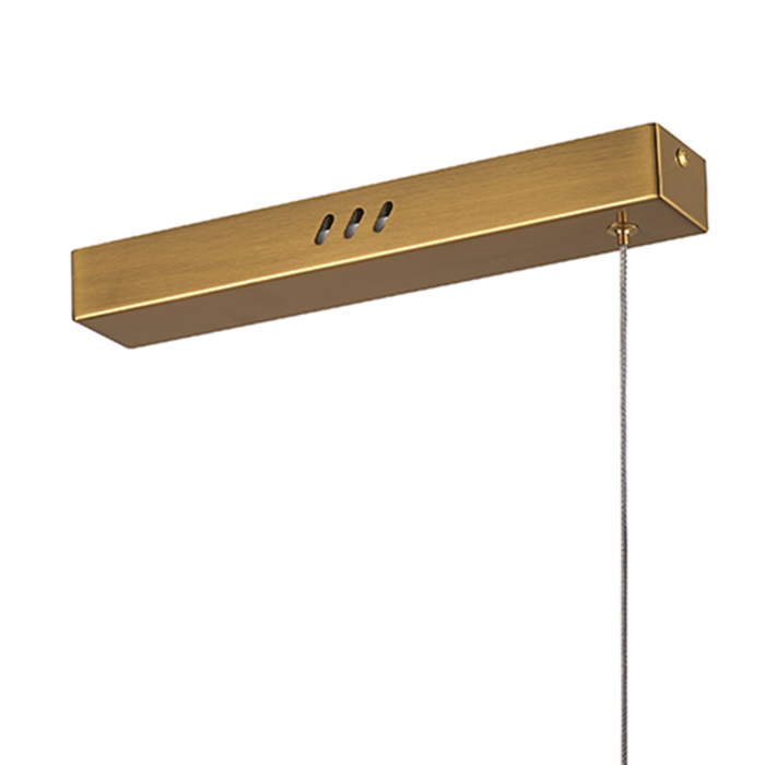 Lustră suspendată LED LONGIN aurie, 3000K, 120 cm [7]